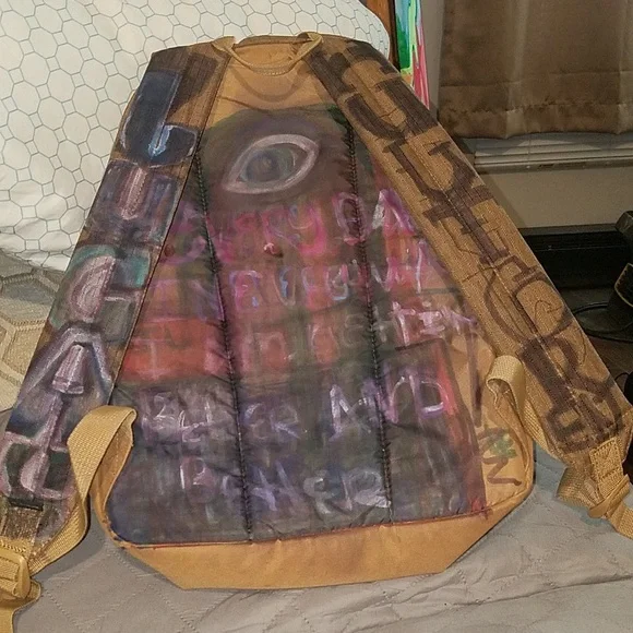 Dakine backpack art work is one of a kind